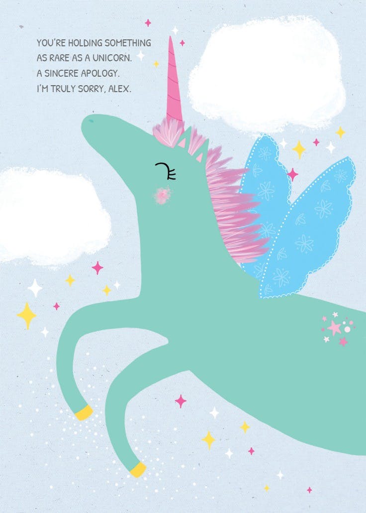 U know it - sorry card