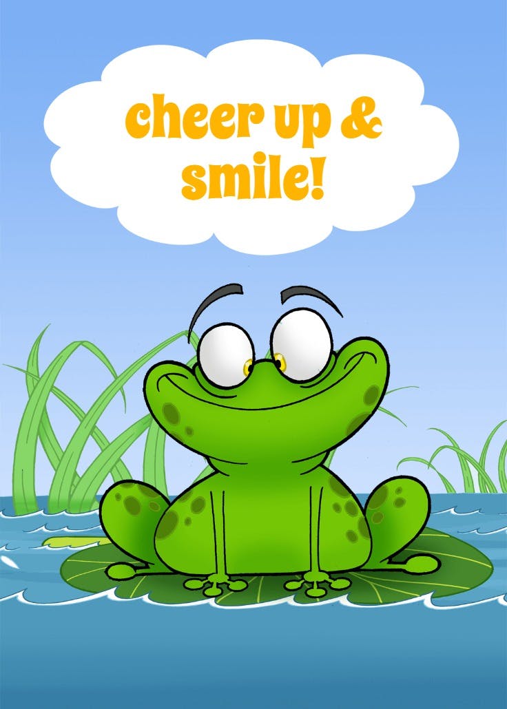 Cheer up and smile - thinking of you card