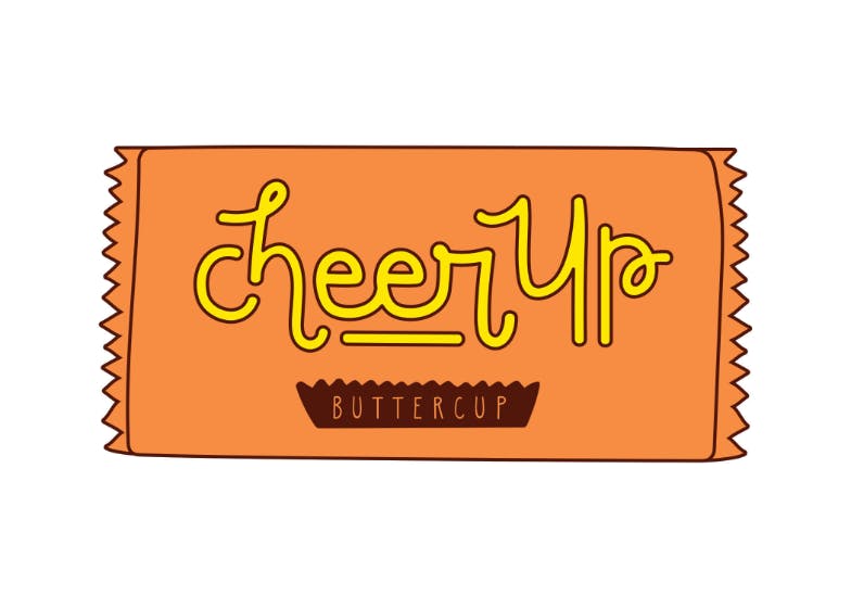 Cheer up buttercup -  tarjeta para dar ánimo