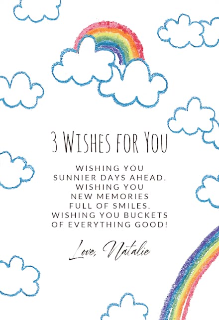 Double Rainbows - Cheer Up Card