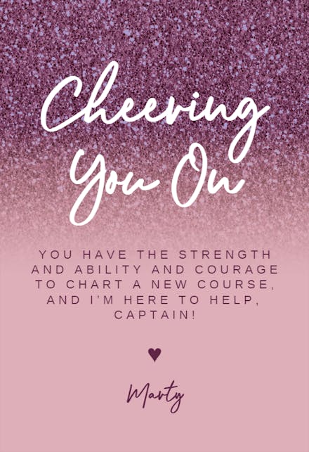 Sparks Shower - Cheer Up Card