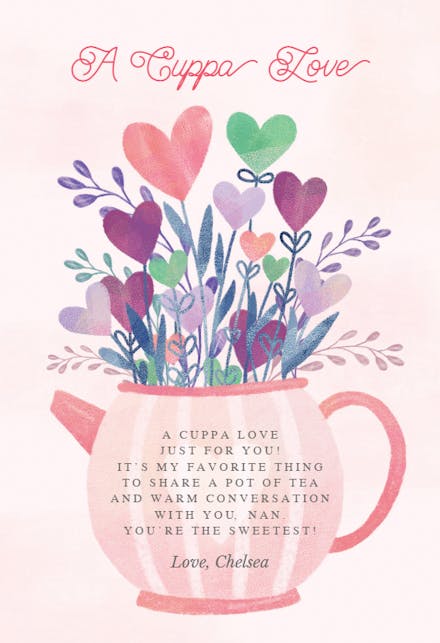 Teapot Talk - Cheer Up Card