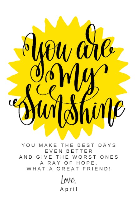 Bright Idea - Friendship Card