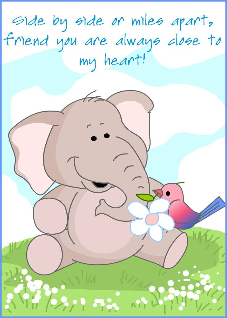 Close to my heart - friendship card