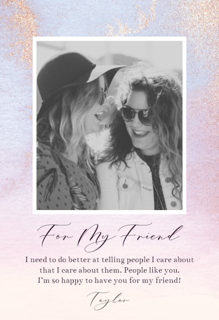 Flash Card - Friendship Card