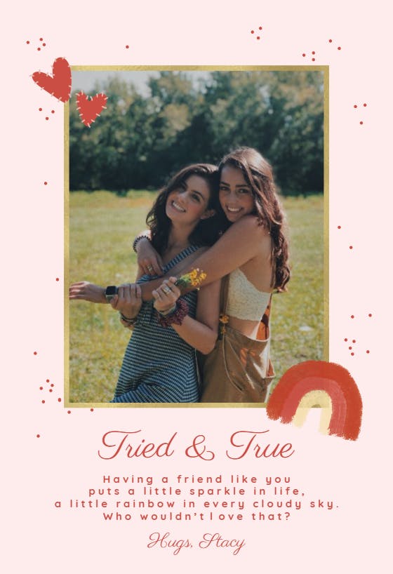 Friend-2-friend - friendship card