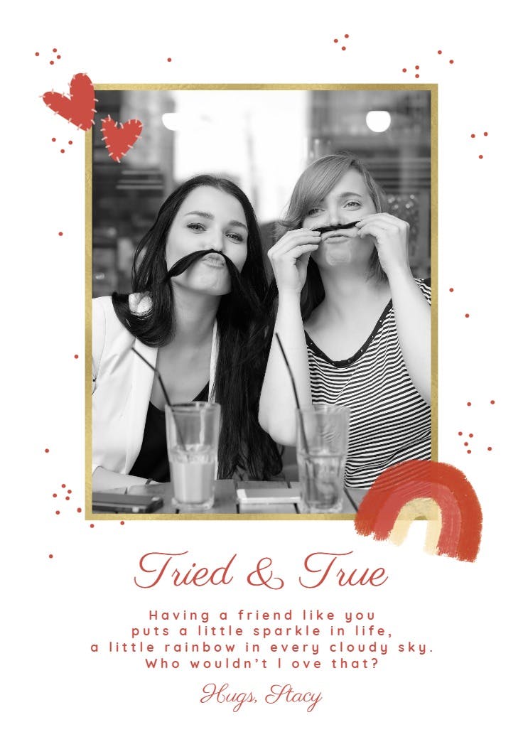 Friend-2-friend - tarjeta de amistad