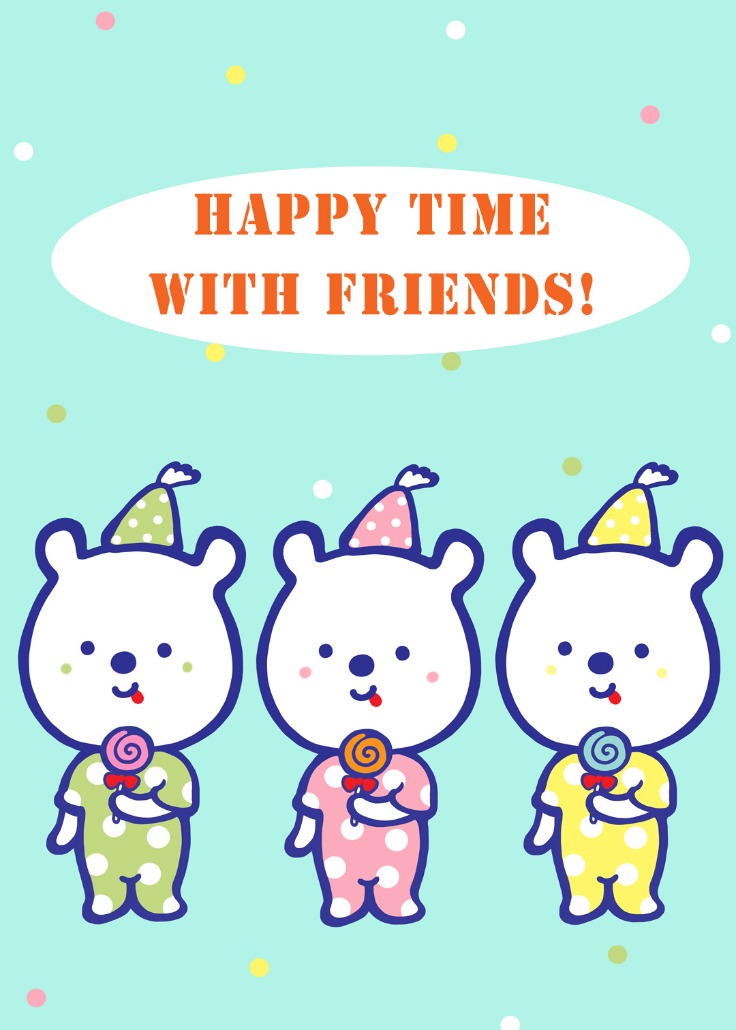 Feliz Tarjeta De Felicitación Del Día De La Amistad Con Dos Pulseras Que Simbolizan La Amistad