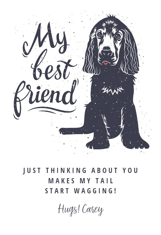 Mr. barker - friendship card
