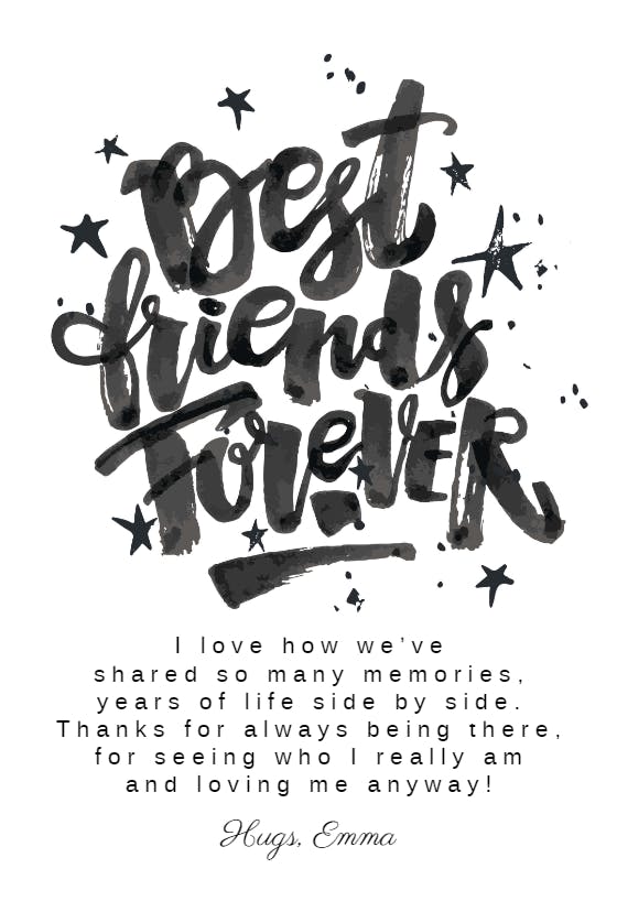 Times two - friendship card