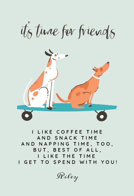 Two’s company - friendship card
