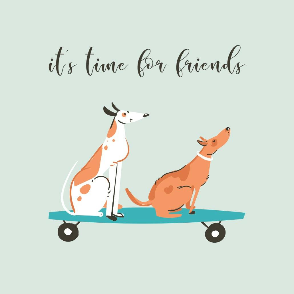 Woofers - friendship card