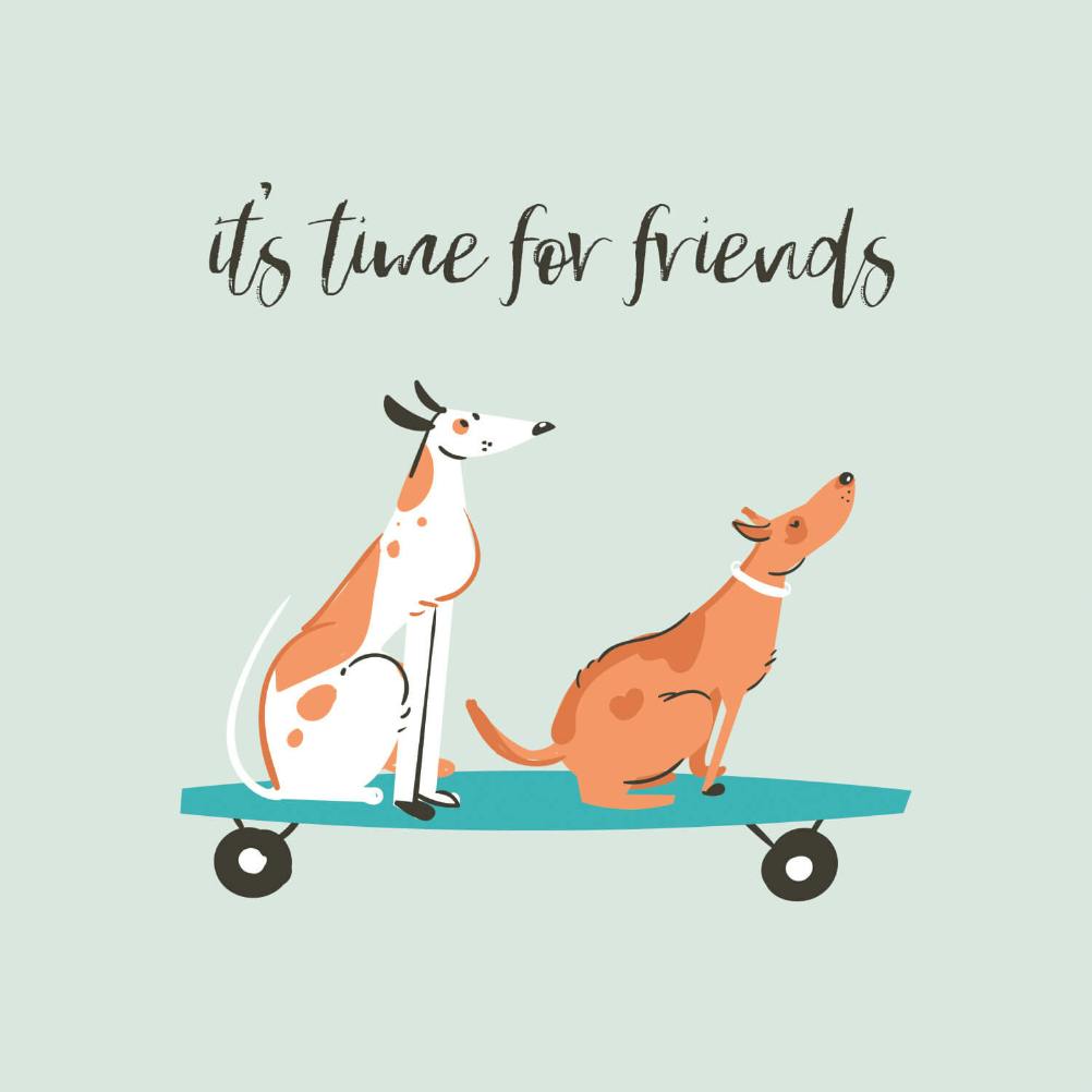 Woofers -  tarjeta de amistad