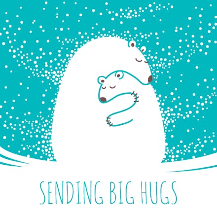 Paws and Claws - Free Hugs Card | Greetings Island