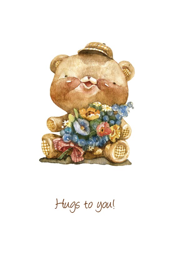 I cant help but smile - hugs card