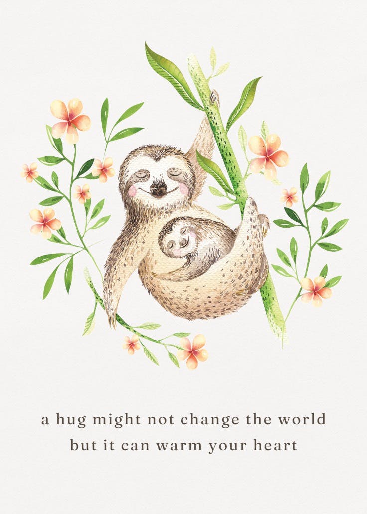 No place like home - hugs card