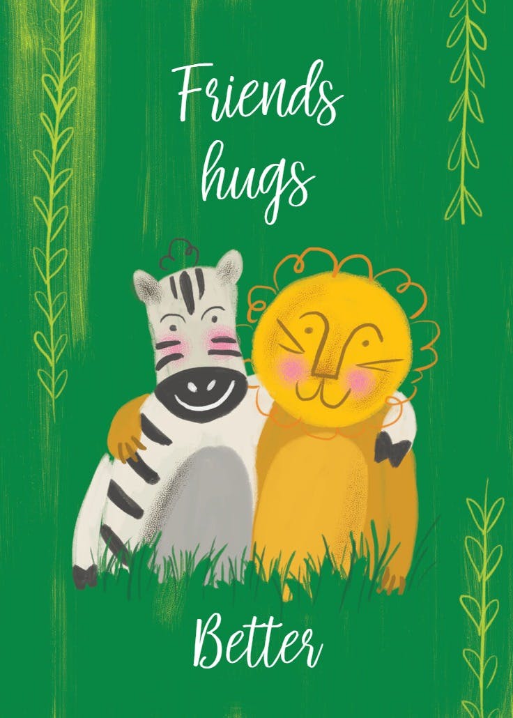 Pal party - hugs card