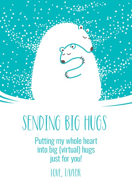 Polar Pair - Hugs Card