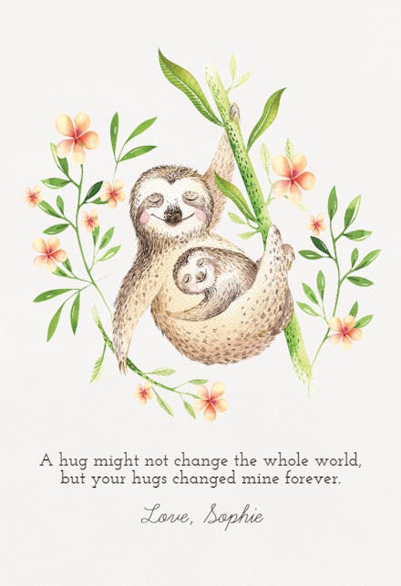 Slow Hugs - Hugs Card