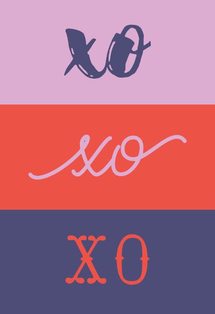 Triple Hug - Hugs Card