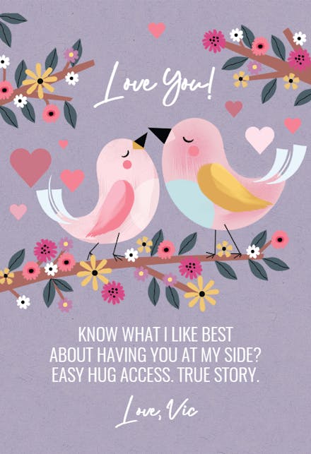 Winging It - Hugs Card