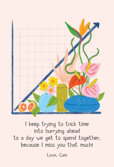 Onward & Upward - Miss You Card