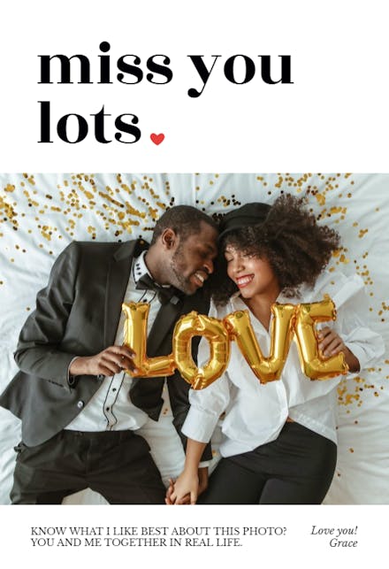 Photogenic - Miss You Card