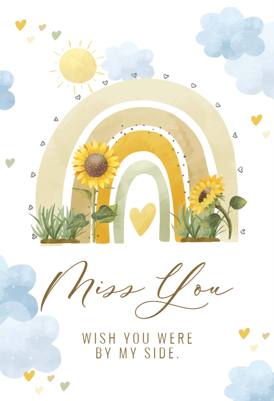 well miss you card printable