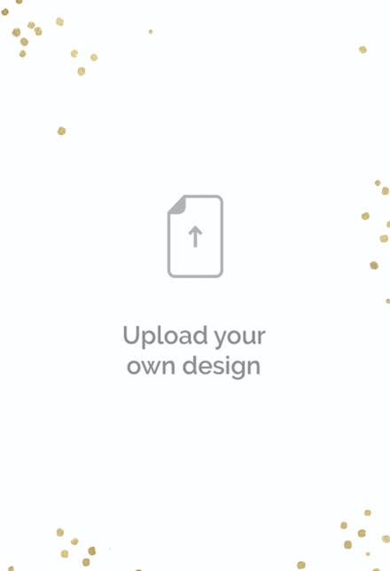 Confetti flakes - portrait - greeting card