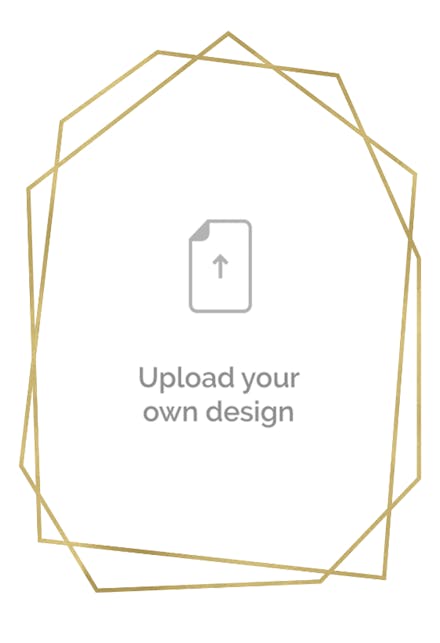 Geometric polygon - portrait - greeting card