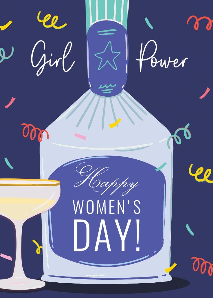 Festive celebration - women's day card