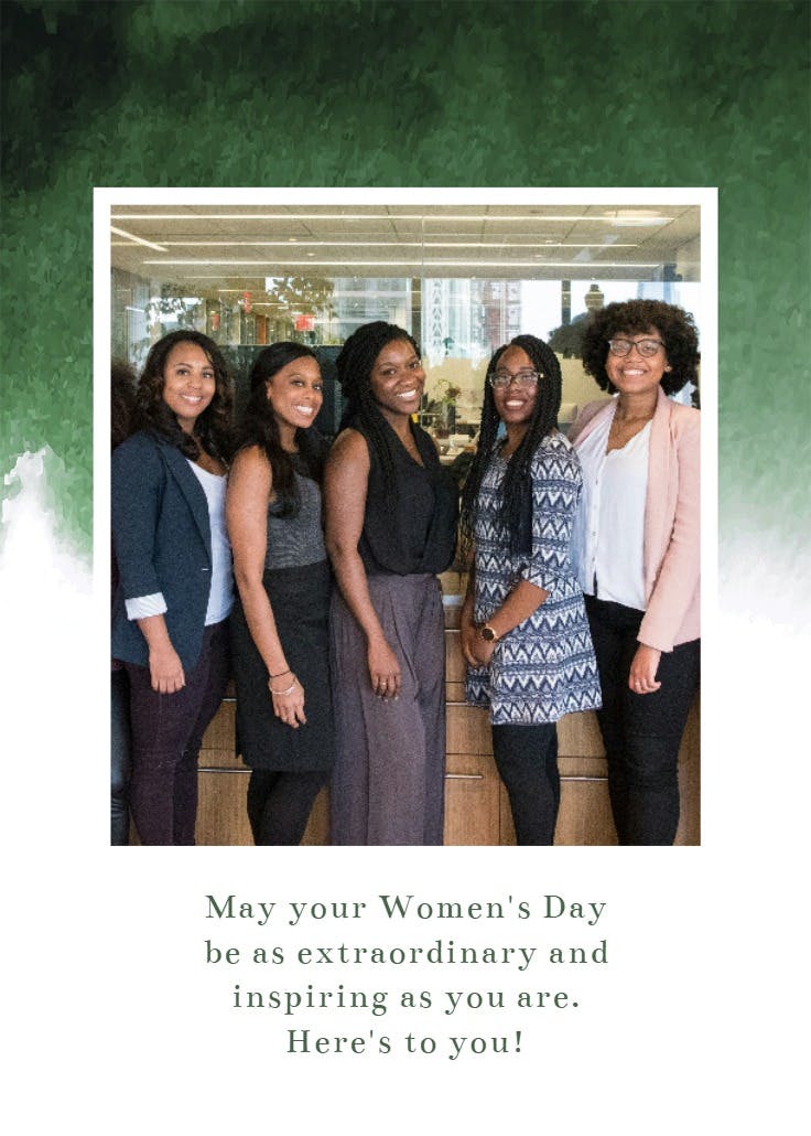 Ombre watercolor - tarjeta de día festivo