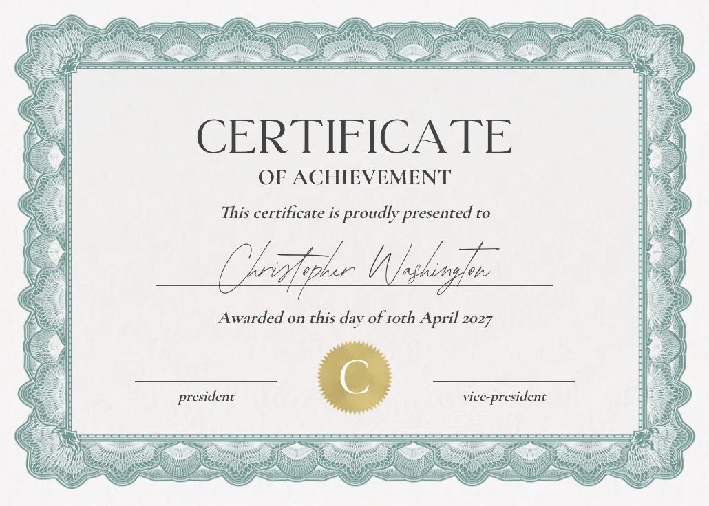 Embroidery frame - certificado
