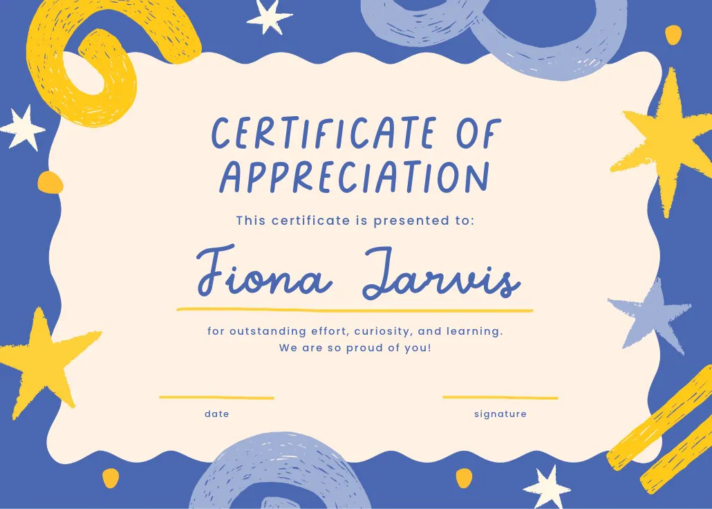 Blue and yellow - certificado