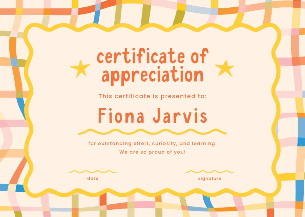 Colorful crossed lines - certificado