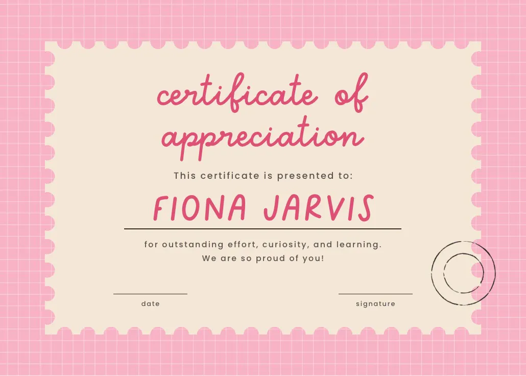 Post certificate - certificado