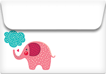 Elephant Dream- Printable Envelope Template