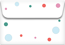 Polka Dots- Printable Envelope Template