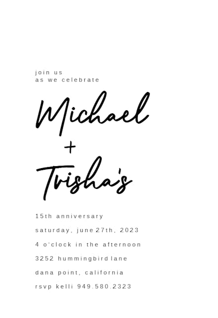 Layered Chevrons - Anniversary Invitation Template (Free) | Greetings ...