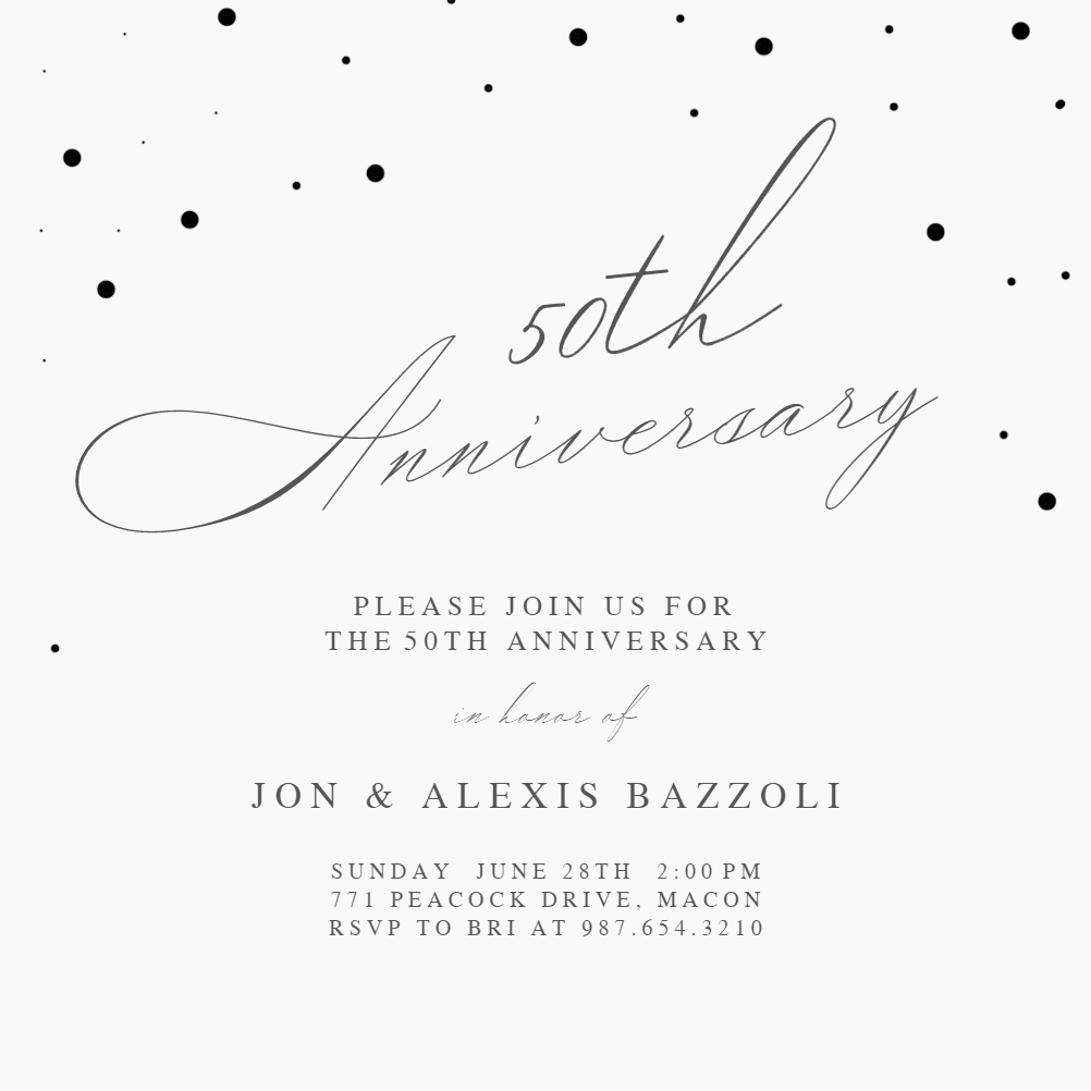 Anniversary Invitation Templates (Free) | Greetings Island