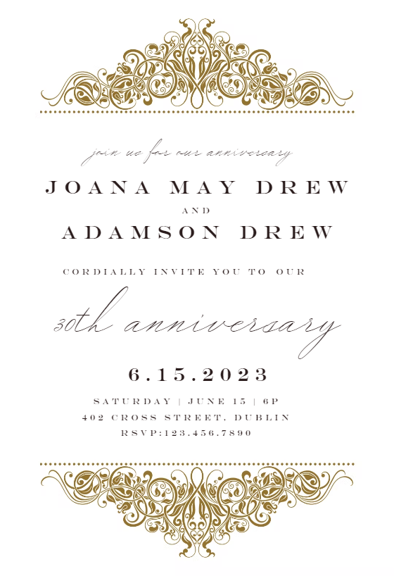 Anniversary Invitation Templates (Free) | Greetings Island