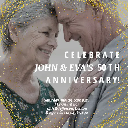 Page 3 Anniversary Invitation Templates (Free) Greetings Island