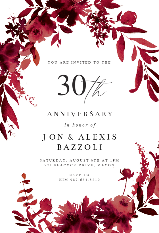 Anniversary Invitation Templates (Free) Greetings Island