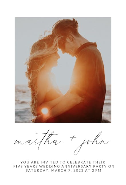 Polaroid - Anniversary Invitation