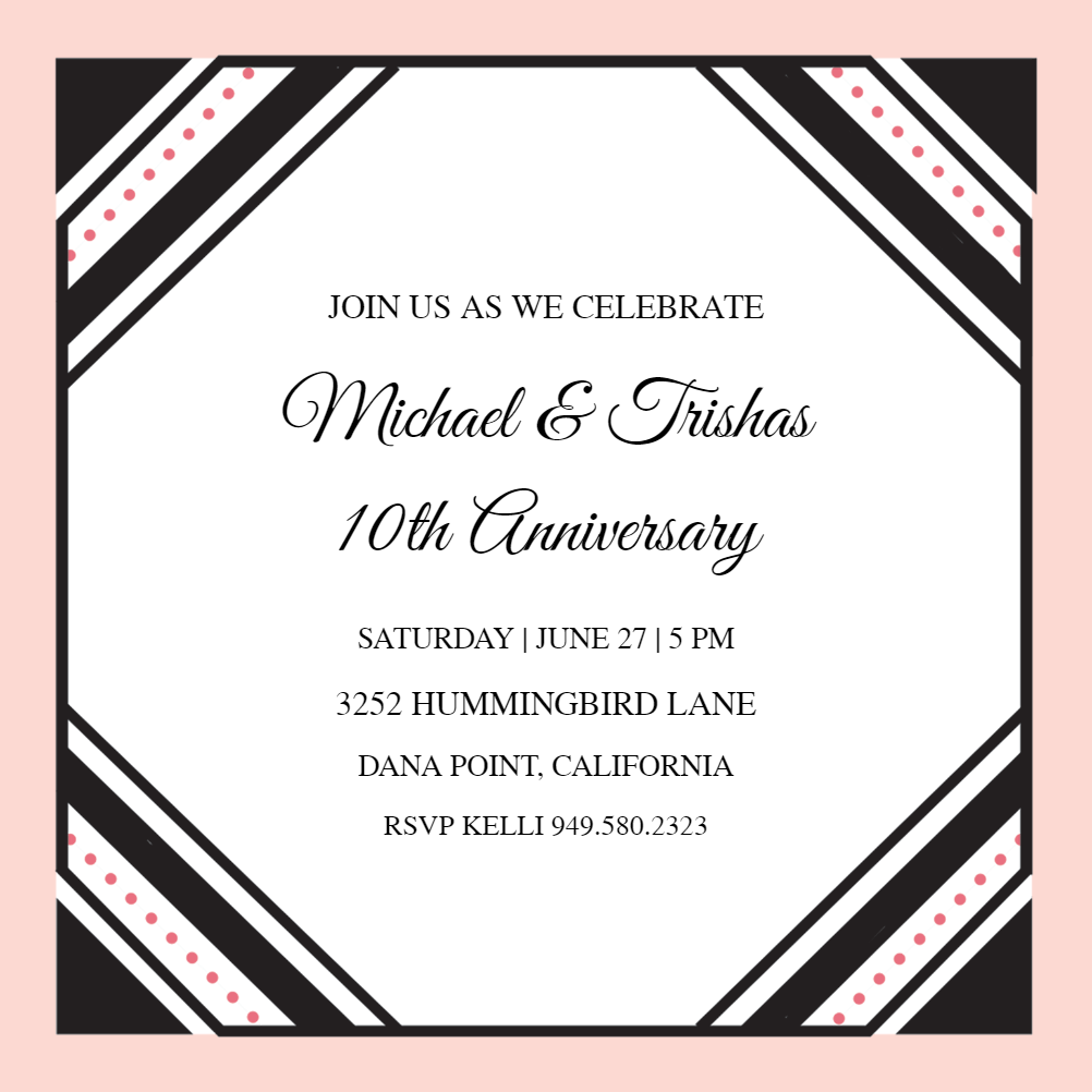 Anniversary Invitation Templates (Free) Greetings Island