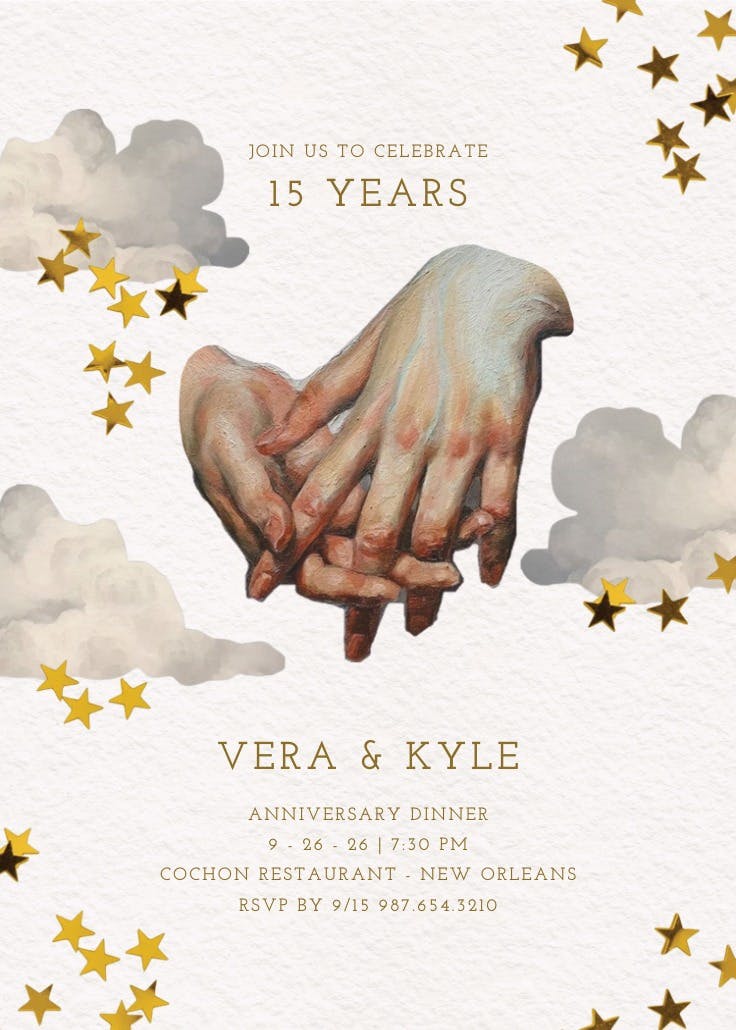 Scrapbook of memories - invitación de aniversario