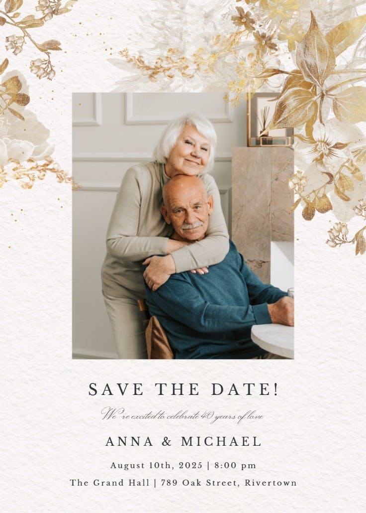 Still in love - anniversary invitation