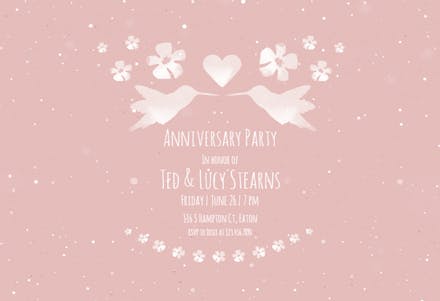 Touch of Love - Invitación De Aniversario