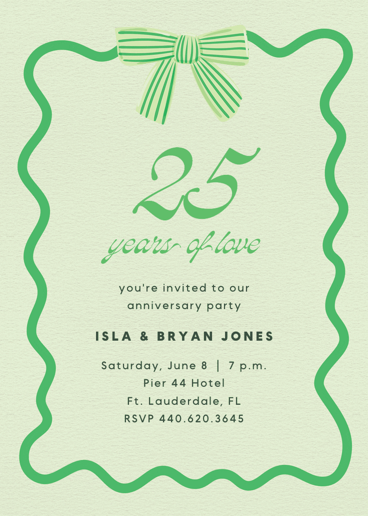 Warmer with you - anniversary invitation