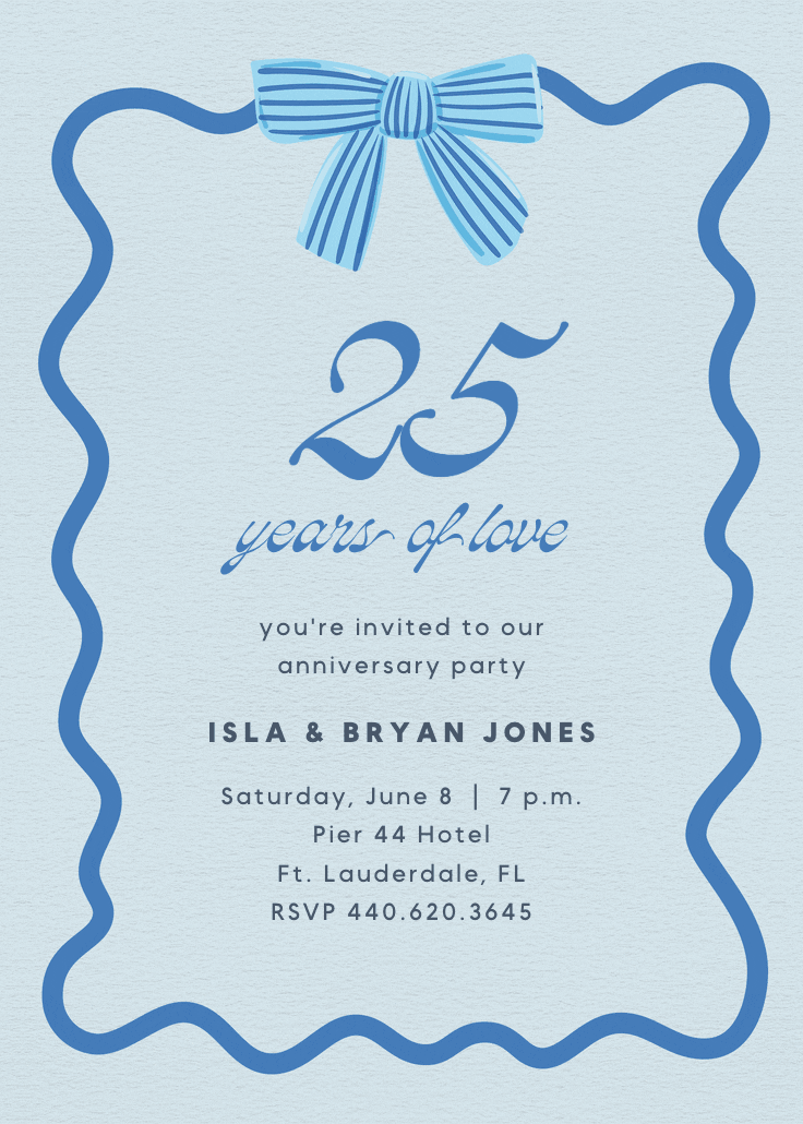 Warmer with you - anniversary invitation